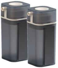 I+V Magnet Essig-/Öl-Spender, 2er-Set, 100ml, grau