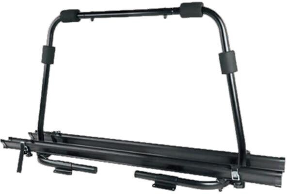 HTD Deichsel-Fahrradträger, 40Kg, 2 Fahrräder, mattschwarz