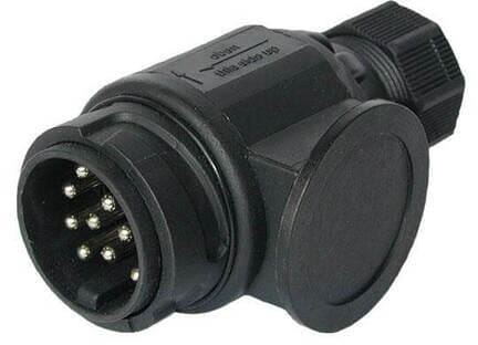 HABA Stecker, 13-polig, ISO 11446, schwarz