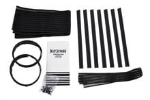 KiiPER Mini Diy Do-It-Yourself- Kombi Set mit 130mm und 40mm hohem Netz, schwarz