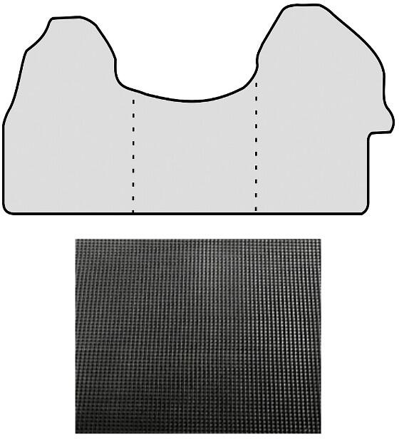 ART Gummimatte, 3-teilig, für Mercedes Sprinter W910 ab 07/2018, mit manueller Handbremse