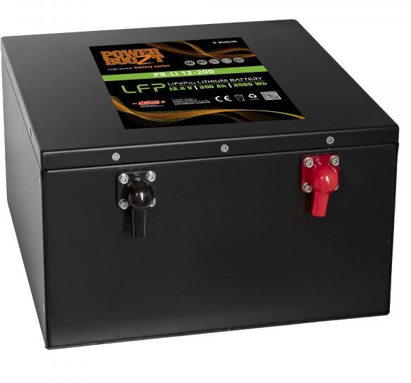 Powerboozt 200Ah Untersitz Lithium Batterie, 12,8V, 200Ah