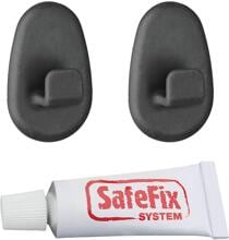 Metaltex Origin Lava Haken, schwarz, 2 Stück