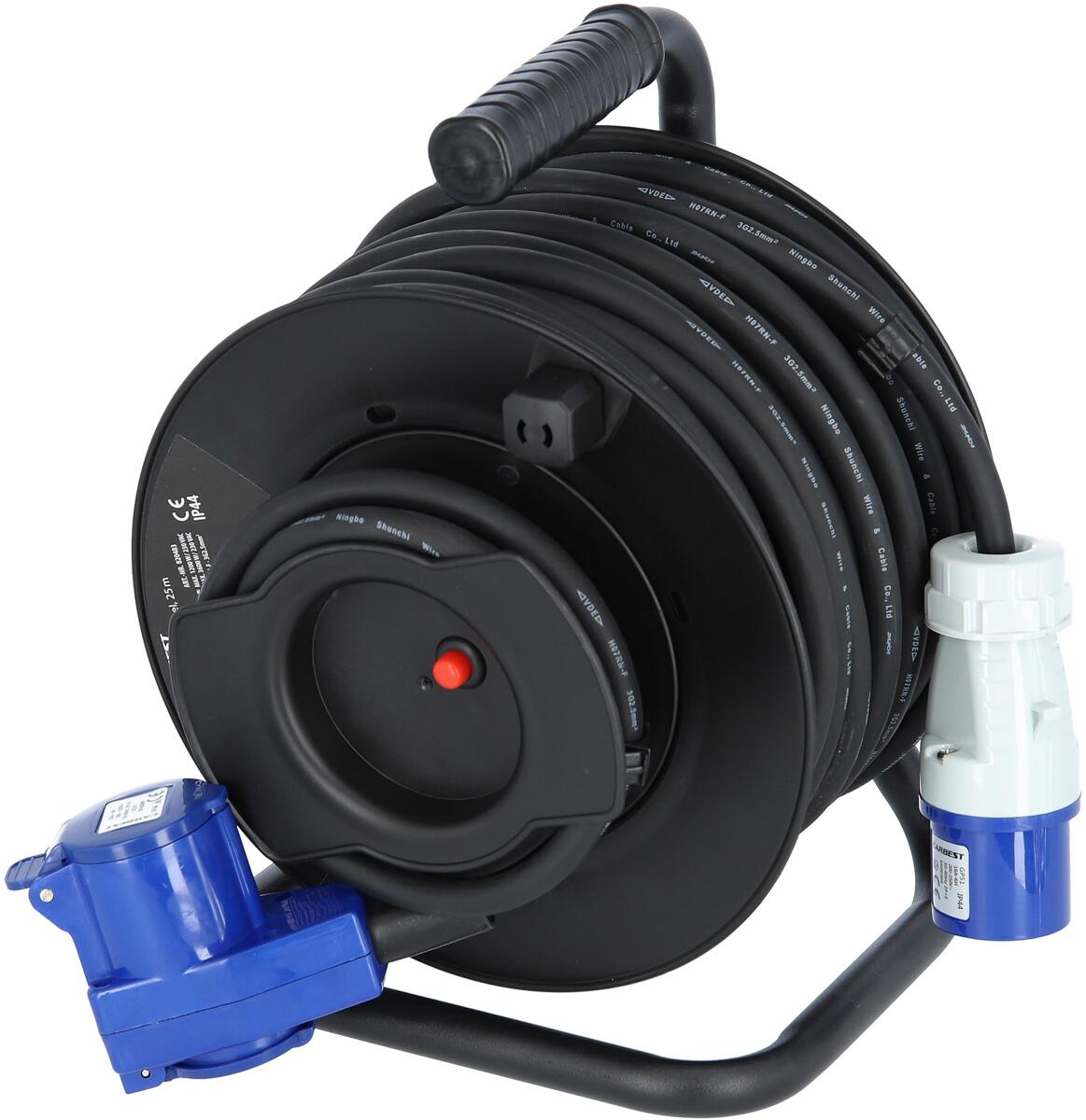 Carbest CEE Kabeltrommel H07RN-F 3G2, 25m