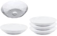 silwy Magnet-Teller, Kunststoff, Ø24cm, 6-teilig,  weiß
