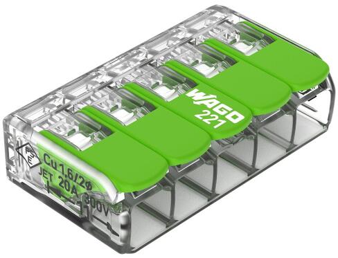 WAGO Verbindungsklemme Green Range 4mm² - 221-425