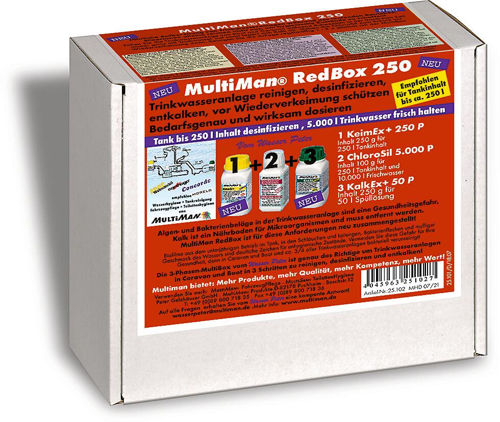 MultiMan RedBox 250 für Trinkwassertanks bis 250 l Inhalt
