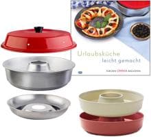 Starter-Set 2.0 für Omnia Campingbackofen inkl. Duo-Pack Silikonform und Kochbuch - Camping Wagner Edition