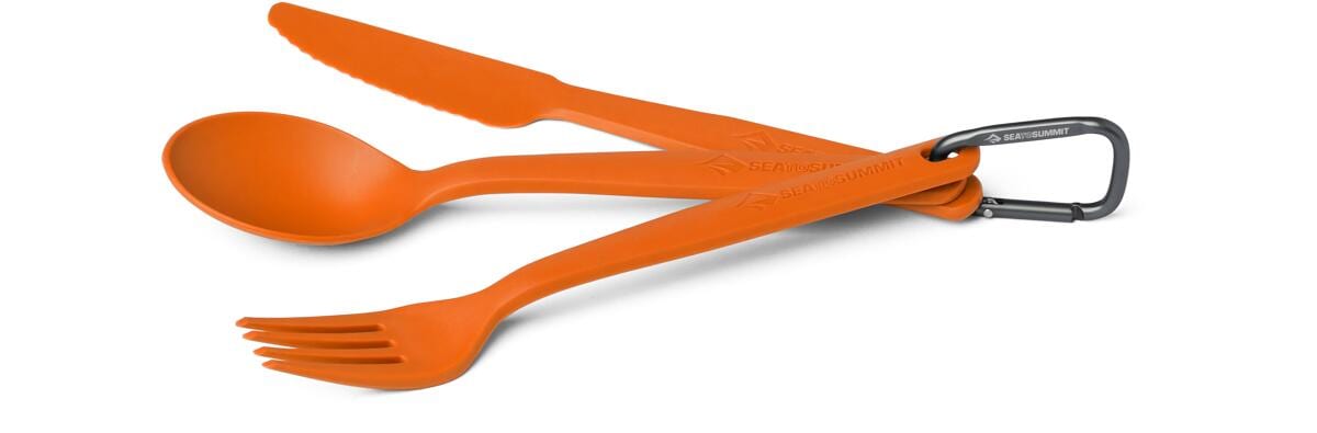 Sea to Summit Camp Cutlery Besteck-Set, 3-teilig, orange