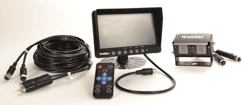 Vechline VISIO Dual Rückfahrvideosystem, 7" LCD-Monitor