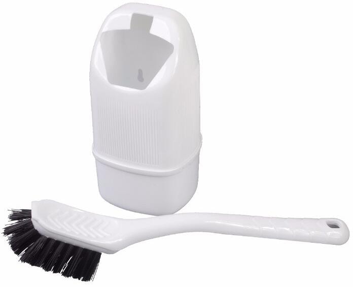 Kampa Basil Mini Toilettenbürste, schwarz/weiß