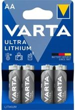 Varta Ultra Lithium Batterie, AA Mignon, 4er-Pack