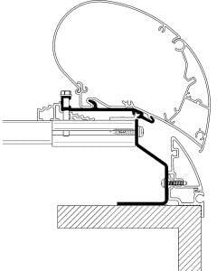 Thule Omnistor 9200/6300 Adapter für Fendt Brilliant, bis 450cm