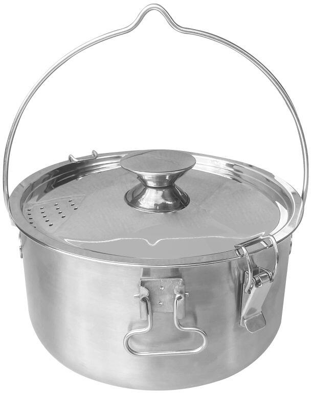 Origin Outdoors Multitopf 4 in 1, Edelstahl, 6 Liter