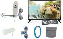 Maxview EasyFind Remora Pro TV Camping Set Satkoffer inkl. EasyFind Travel LED TV 24"