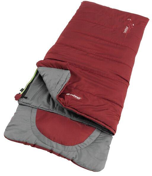 Outwell Contour Junior Deckenschlafsack, 170x70cm, Version 2025, rot