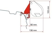 Fiamma F35 Adapter Kit Combi Rail Bracket – Brandrup für VW T5/T6