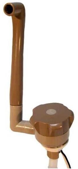 Comet Novo Super Wasserhahn, Ø17mm, Tülle, Mikroschalter, braun/beige