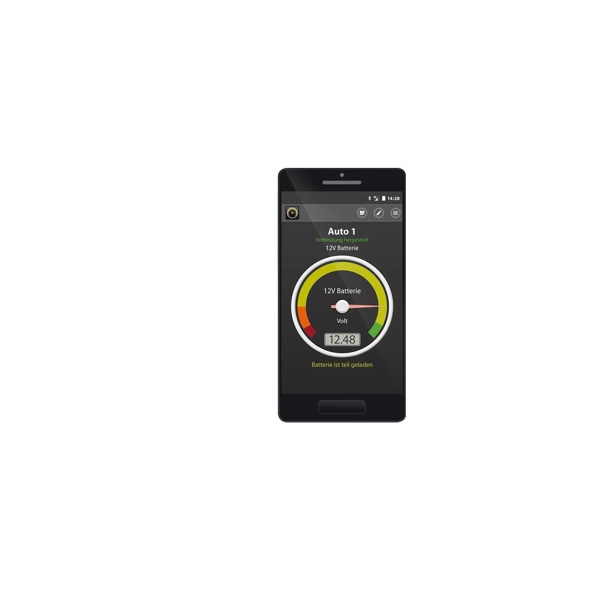Kfz Batteriewächter Batterie Tester mit Bluetooth Smartphone App