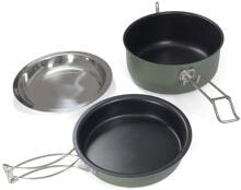 Origin Outdoors Snap Pack Kochset, Aluminium, grün