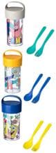 Koziol Buddy Snackpot/Trinkflaschen Set, 500ml