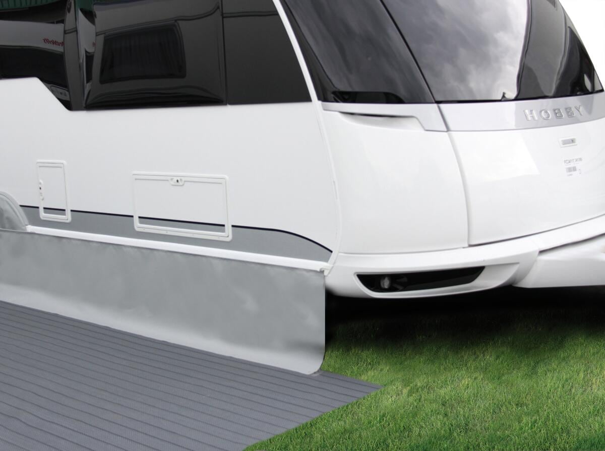 Hindermann Standard Bodenschürze, hellgrau, 700x50cm