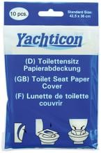 Yachticon Toilettensitz Papierabdeckung, 10er-Pack