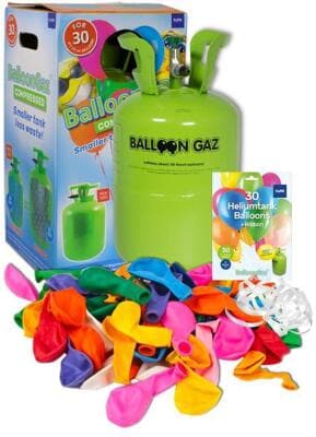 Balloon Time Helium-Ballon-Kit, 30 Luftballons
