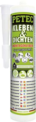 Petec Kleben & Dichten Montagekleber, transparent, 290ml
