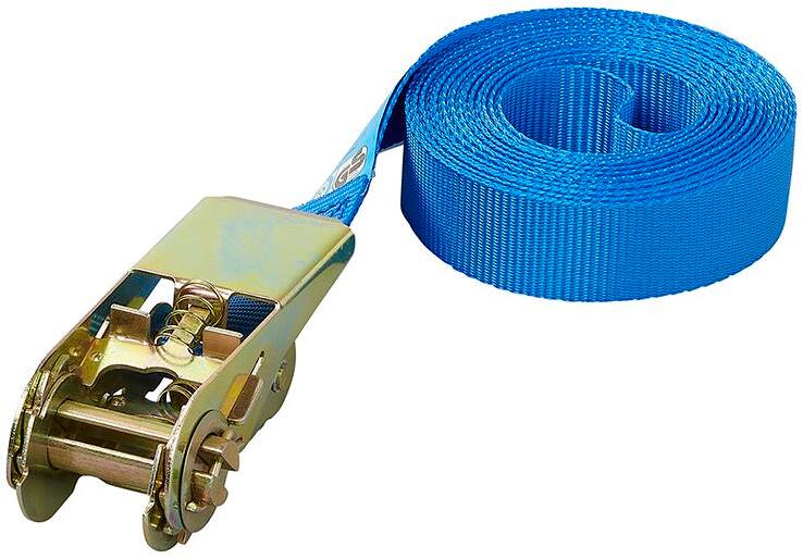 Pro Plus Spanngurt mit Ratsche, 5 Meter, blau