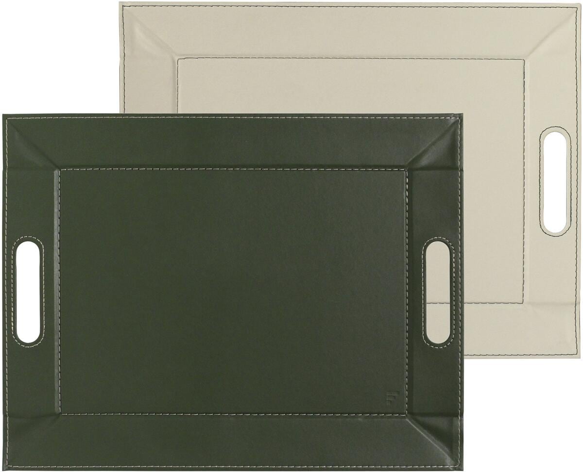 FREEFORM Duo Wendetablett, 45x35cm, olive/elfenbein