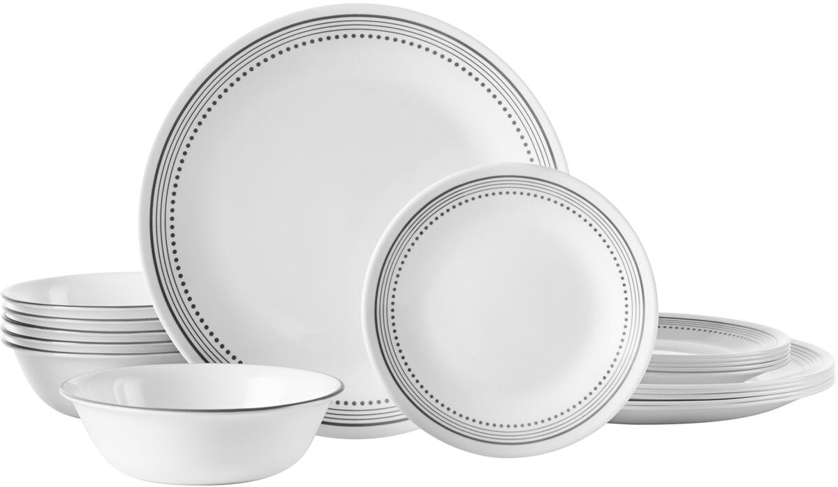 Corelle Mystic Gray Geschirrset, 12-teilig