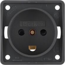 Berker Integro Flow Steckdose für Dänemark, 230V, anthrazit