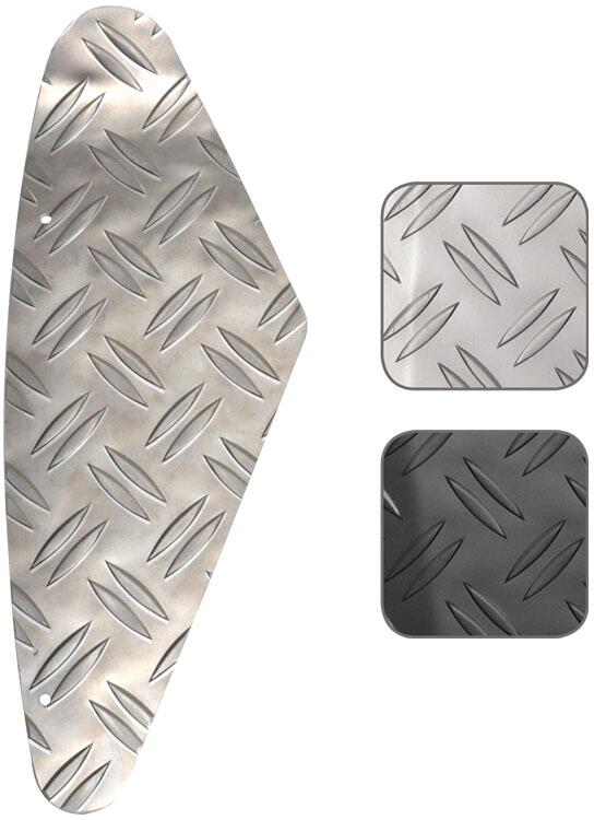 Hartstein Trittblech-Set für Stoßfänger Ducato ab Bj. 5/14, Alu silber eloxiert