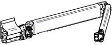 Gelenkarm links für Markisenlänge ab 3m - Thule Ersatzteil Nr. 1500602080 - passend zu Thule Omnistor 5003
