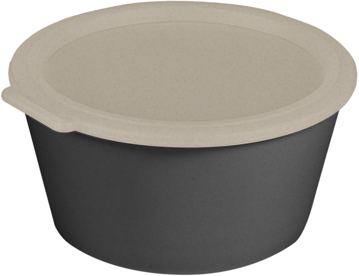 Koziol Move Schale mit Deckel, 2,2l, nature ash grey