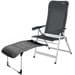 Crespo Deluxe AL/237-DL Campingstuhl inkl. Beinauflage, anthrazit - Camping Wagner Edition
