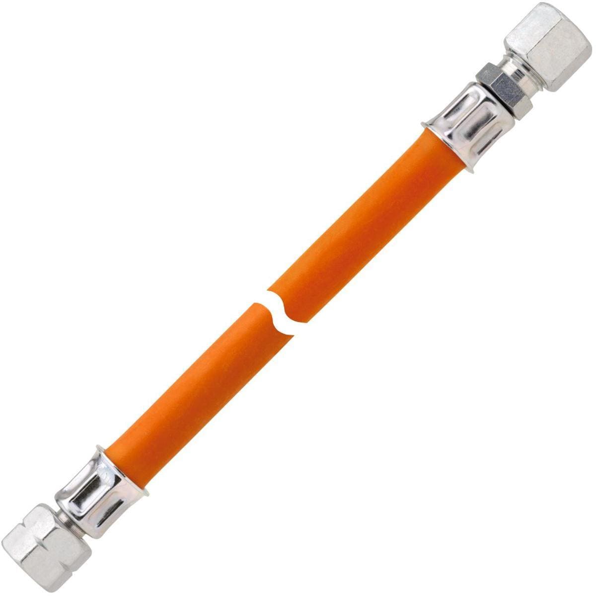 GOK Mitteldruck-Gasschlauch, Gummi, 1/4" x RVS8, 100cm