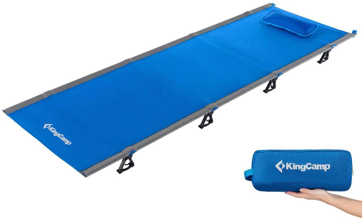 KingCamp Ultralight Feldbett, 190x64cm, blau