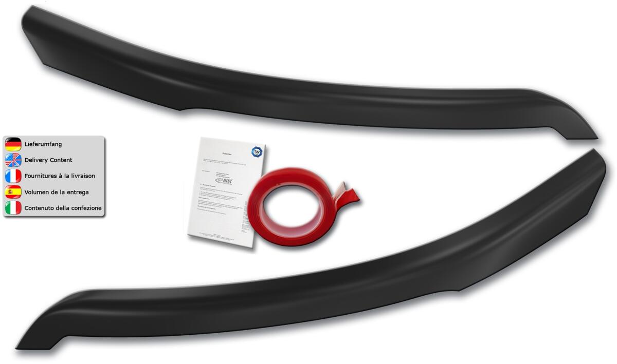 RDX Scheinwerferblenden "Böser Blick" für Fiat Ducato Bj. 2006 - 2014, schwarz