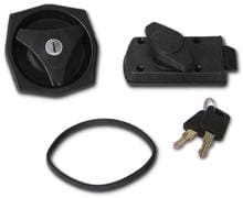 FAP 1034 Wohnwagenschloss, FF-System FF1, inkl. Schlüssel & Zylinder, komplett, schwarz