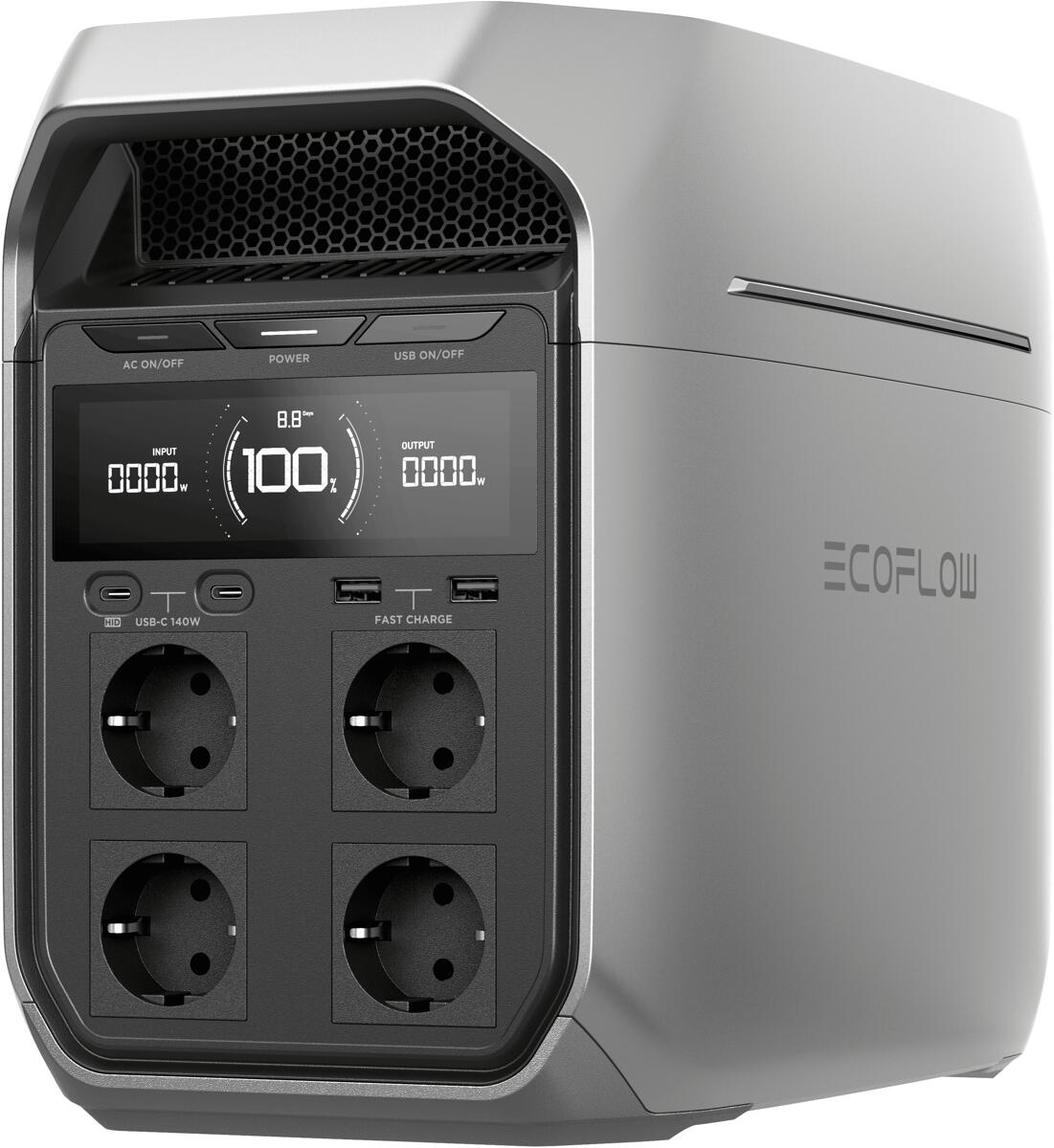 EcoFlow Delta 3 Plus Lithium-Powerstation, 1024Wh