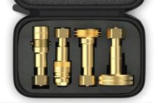 DREHMEISTER Adapter-Set für Gasflaschen W21.8L inkl. Etui