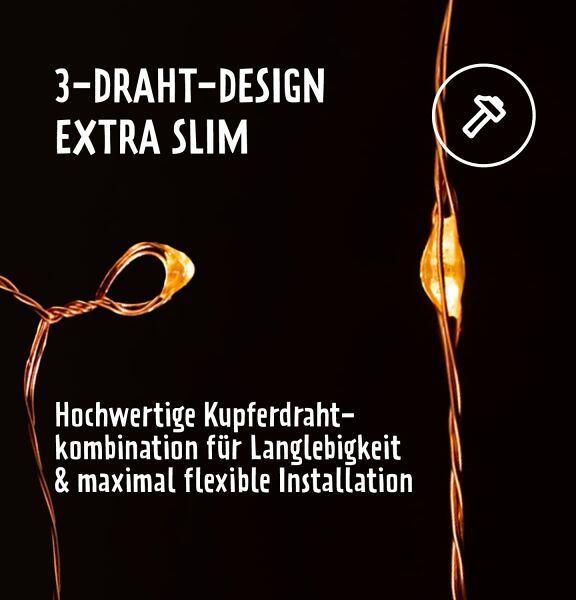 The Sunnyside Camplight USB-Lichterkette, 10m, 5V, 220lm bei Camping Wagner Campingzubehör