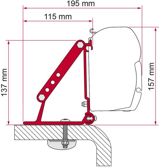 Fiamma F45 Adapter Kit-Roof