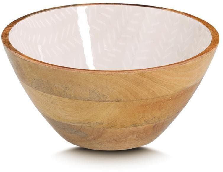 Zeller Schale, Mangoholz, beige, Ø25x13cm