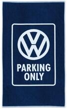 VW Collection Strandtuch parking only, dunkelbau/weiß