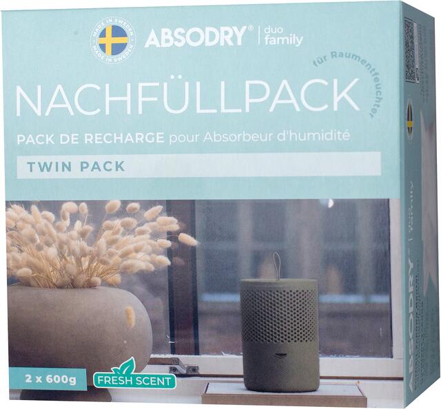 Absodry Nachfüllpackung Duo Family mit Frischeduft für Series 6 und Hanger