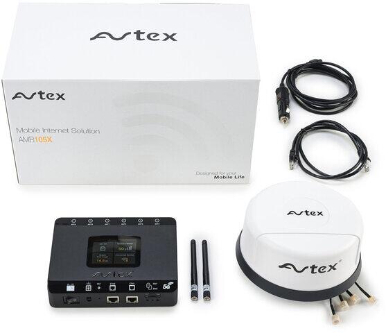 Avtex AMR105X Router 5G LTE-Antenne, CAT 18 – WIFI 6, weiß