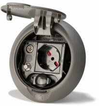 FAP Multifunktions-Vorzeltsteckdose, 230V, 12V, weiß